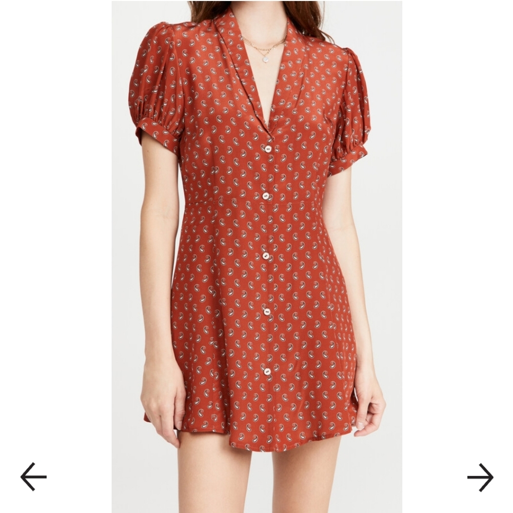 Caroline Constas Silk Paisley Dress